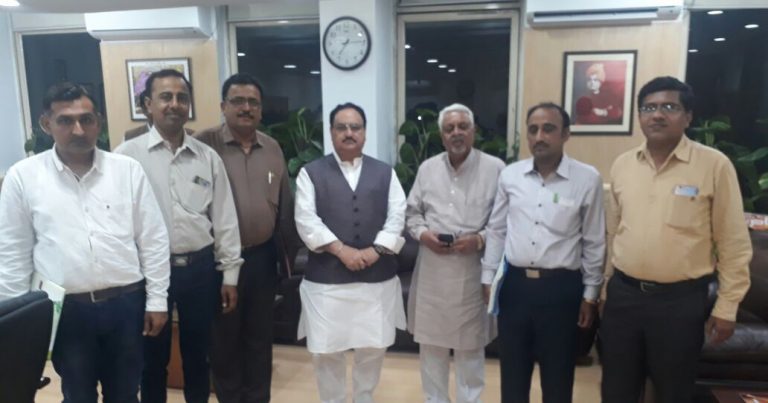 Pakistani Hindu Doctors' Delegate with JP Nadda